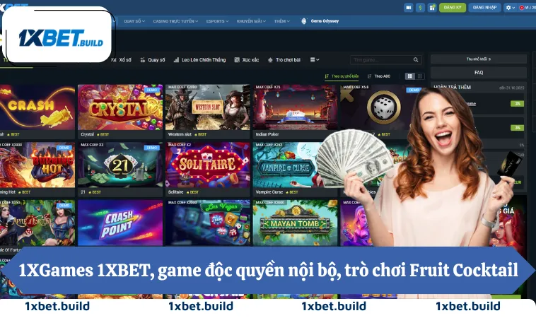 Home 28 1XGames 1XBET, game độc quyền nội bộ, trò chơi Fruit Cocktail