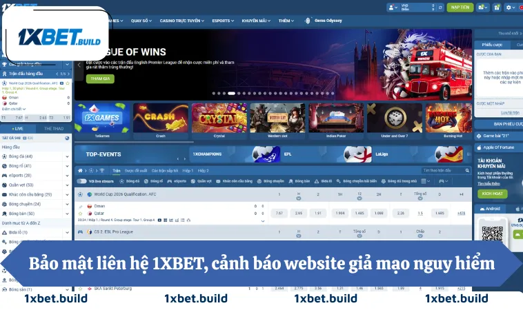 Bảo mật liên hệ 1XBET, cảnh báo website giả mạo nguy hiểm