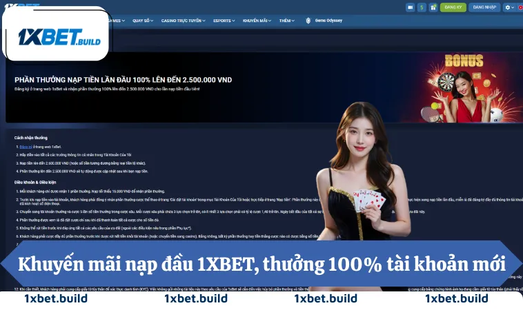 Home 30 Khuyến mãi nạp đầu 1XBET, thưởng 100% tài khoản mới