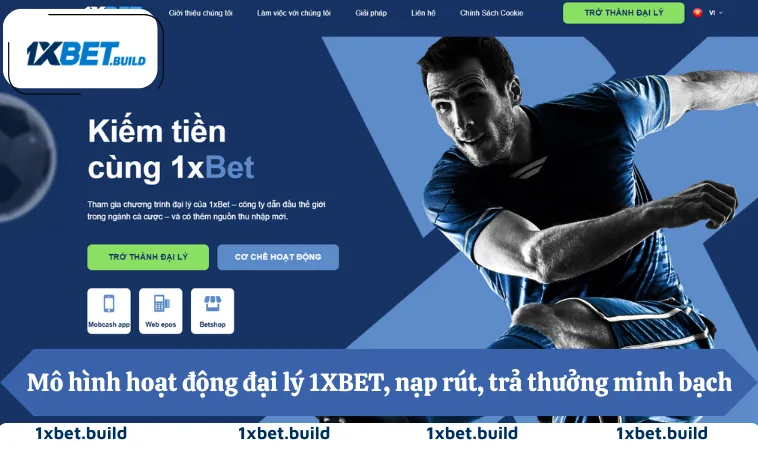 Đại Lý 1XBET 1 Mô hình hoạt động đại lý 1XBET, nạp rút, trả thưởng minh bạch