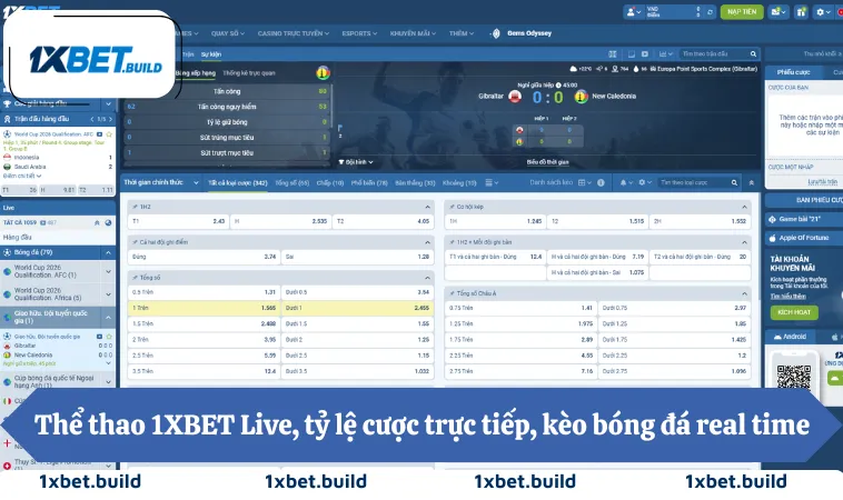 Thể Thao 1XBET 2 Thể thao 1XBET Live, tỷ lệ cược trực tiếp, kèo bóng đá real time